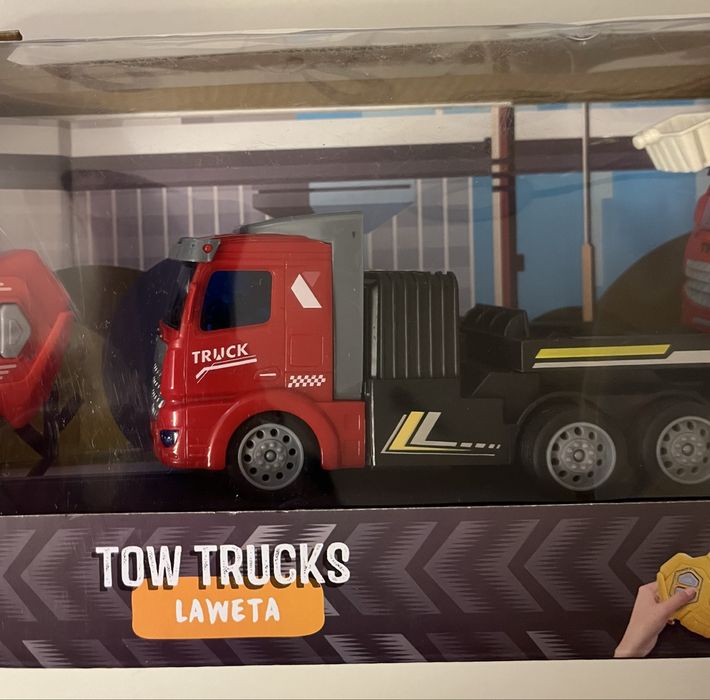 Ciężarówka laweta Elefun R/C zdalnie sterowana + straż pożarna
