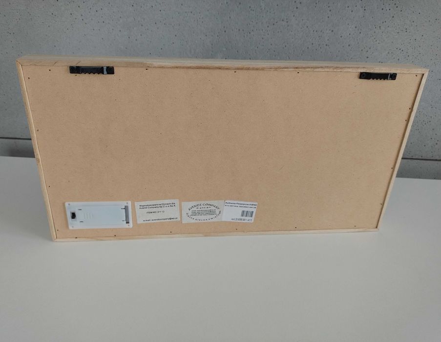 Dekoracyjny, podświetlany obraz