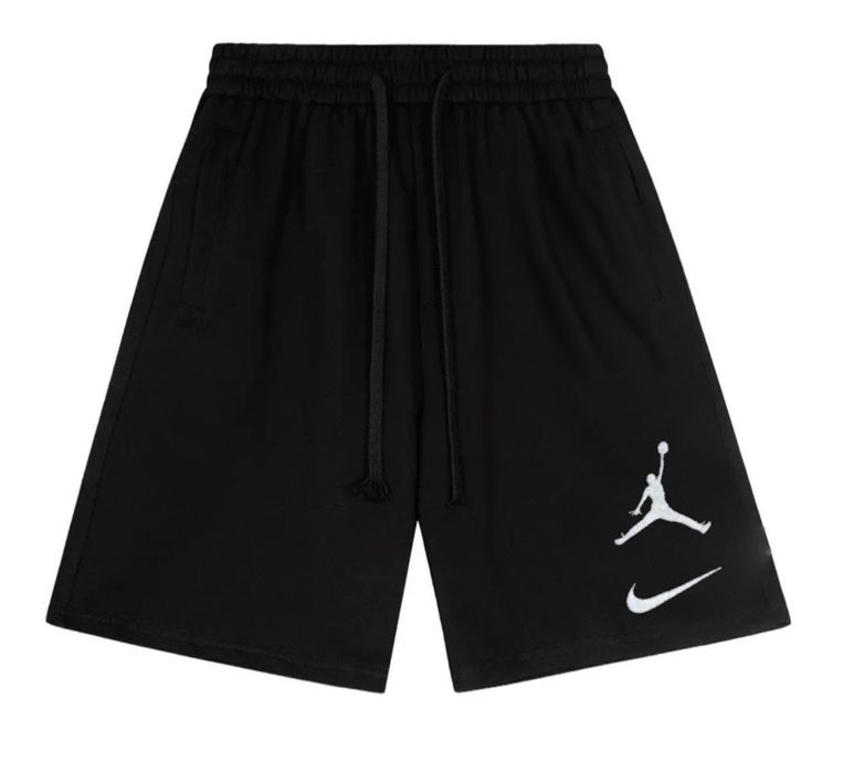 Спортивные шорты Jordan x Nike Logo унисекс черные джордан и найк