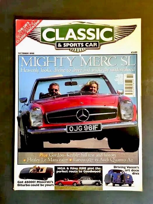 MERCEDES - 4 revistas - 3 Classic & Sports Car - 1 Topos & Clássicos