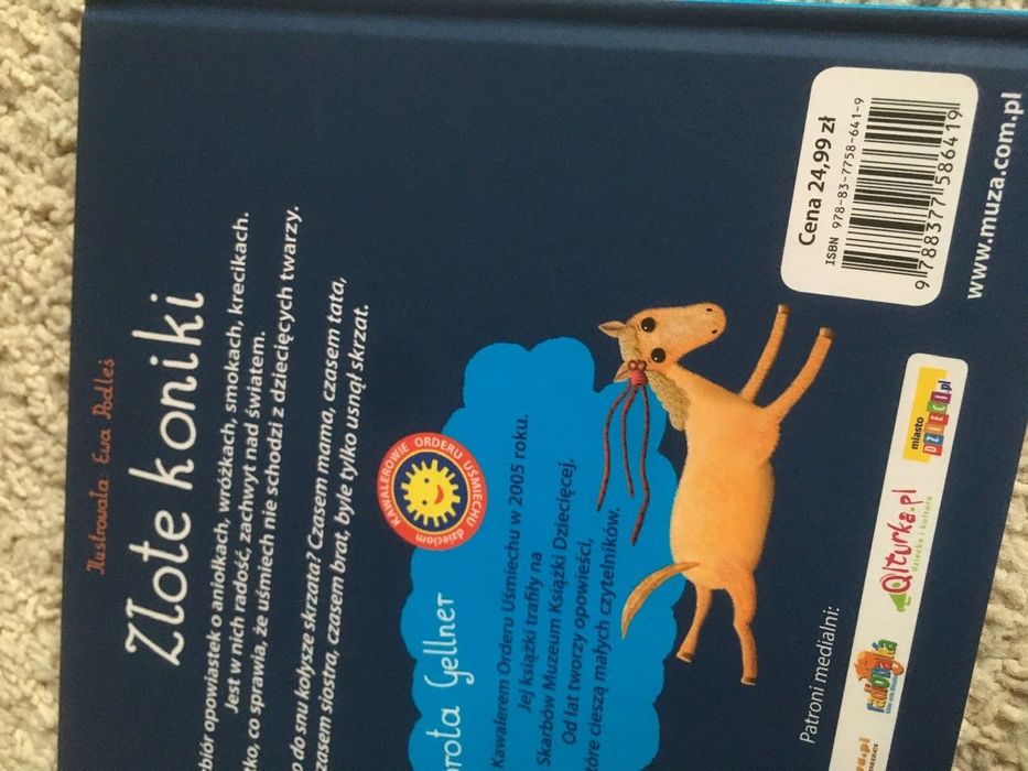 książka Złote koniki wierszyki na dobranoc Dorota Gellner