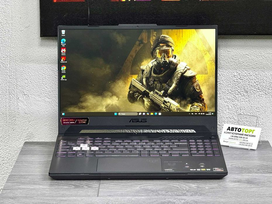 Asus Tuf Gaming A15 15 дюймів 2K 165Гц | AMD Ryzen 7 6800H | GeForce RTX 3070 | Гарантія півркоу
