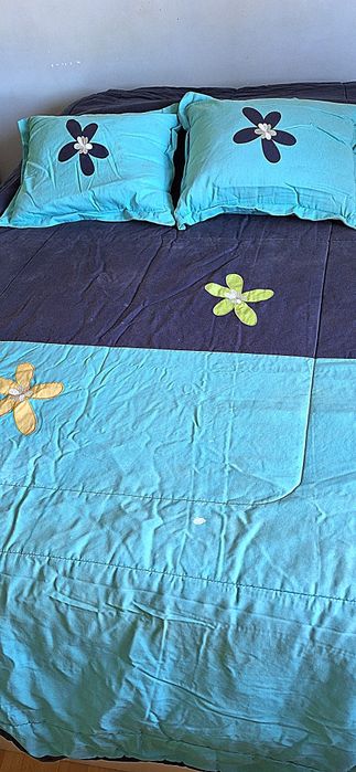 1 Blue Duvet for Double Bed 2.40