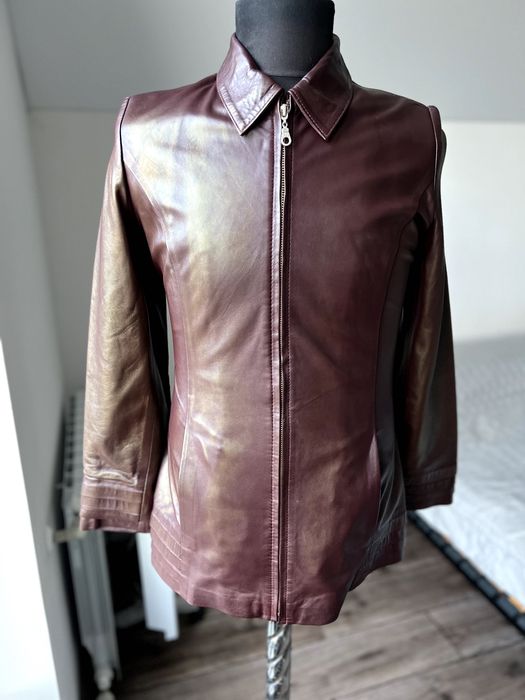 Шкіряна кожаная куртка натуральна М