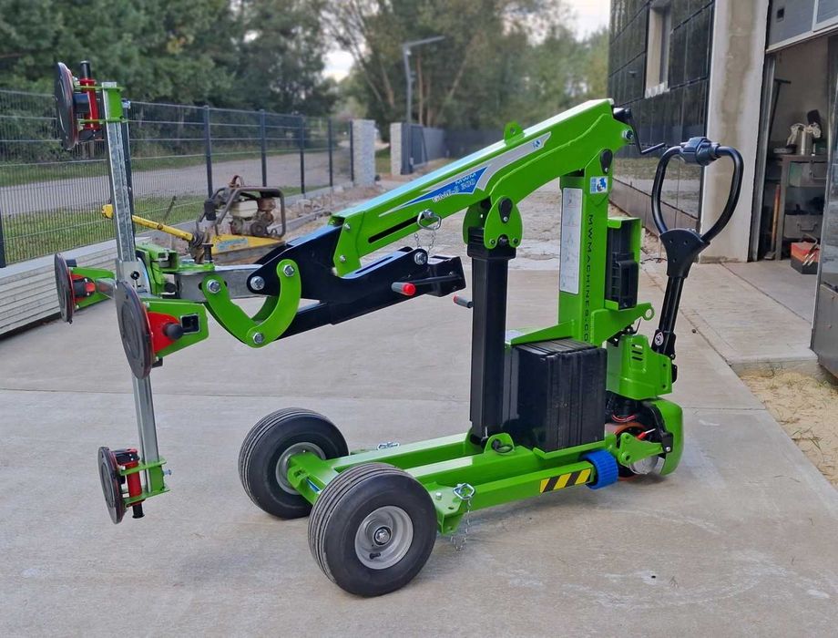 Mini żuraw manipulator do szkła okien MWM GME-S 300 chwytak szyb dźwig