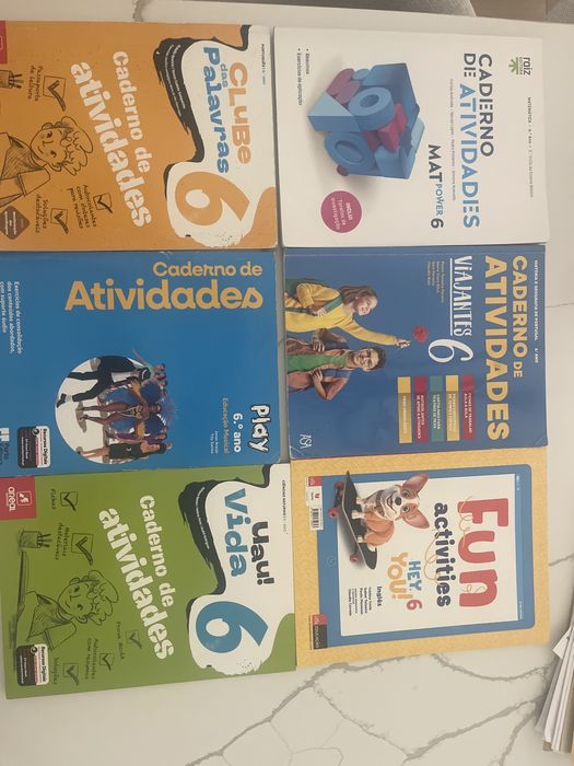 Cadernos  de atividades 6 ano