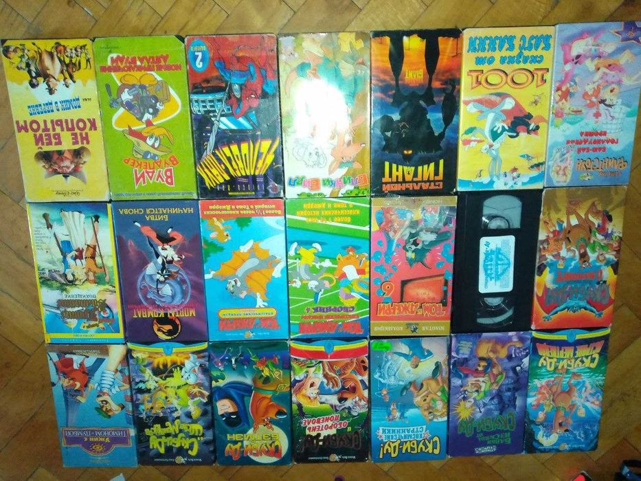 Відеокасети/Видеокассеты VHS Скуби-Ду, Том и Джерри, Блинки Билл: 100 ...