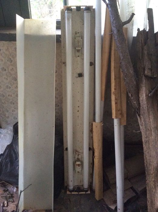 Світильники промислові радянські 3 шт довжина 127, ширина 17