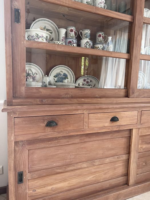 Kredens teak lite drewno kolonialny