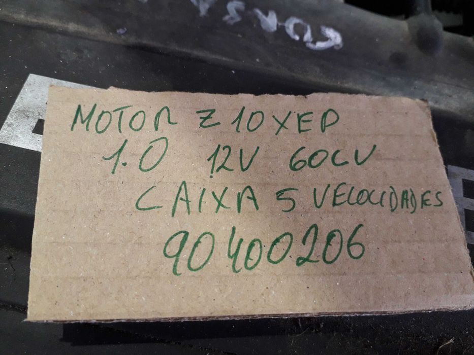 Motor Opel caixa 5 velocidades 1.0 12v 60 cv