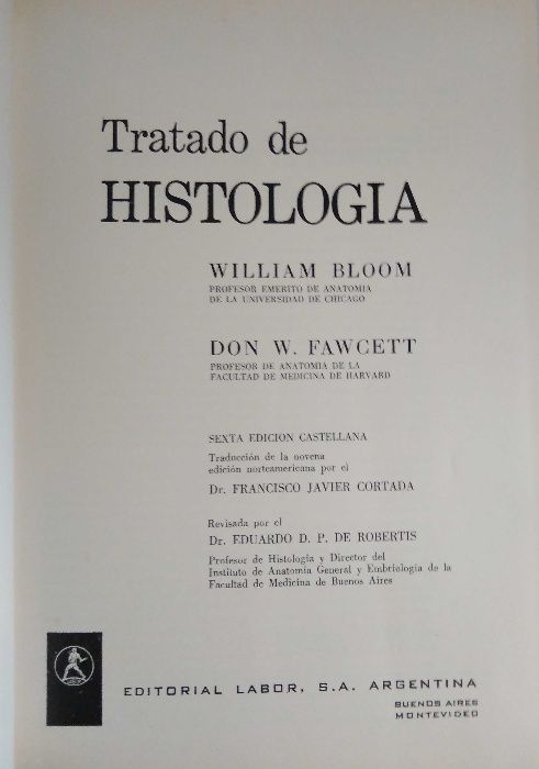 Livro Tratado de Histología - William Bloom, Don W. Fawcett