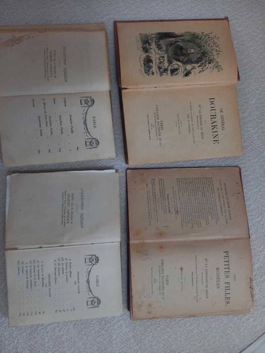 Старинные книги на французском языке с золоченным обрезом (1892,1914)