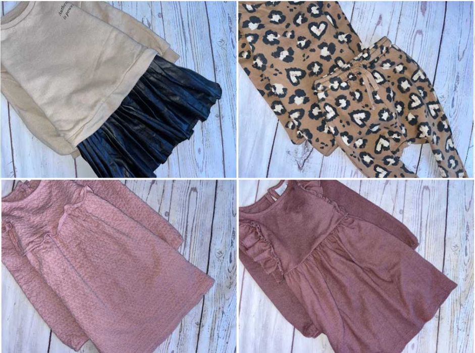 r.98-104 MEGA PAKA 59szt ZESTAW UBRANEK dla córci dziewczynki newbie