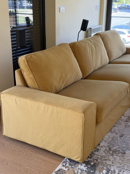 Sofá IKEA KIVIK 3 lugares + chaise longue – capa personalizada