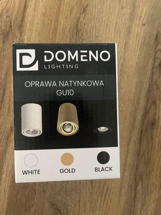 Oprawa natynkowa 5 sztuk tuba lampa sufitowa złota GU10 nowa
