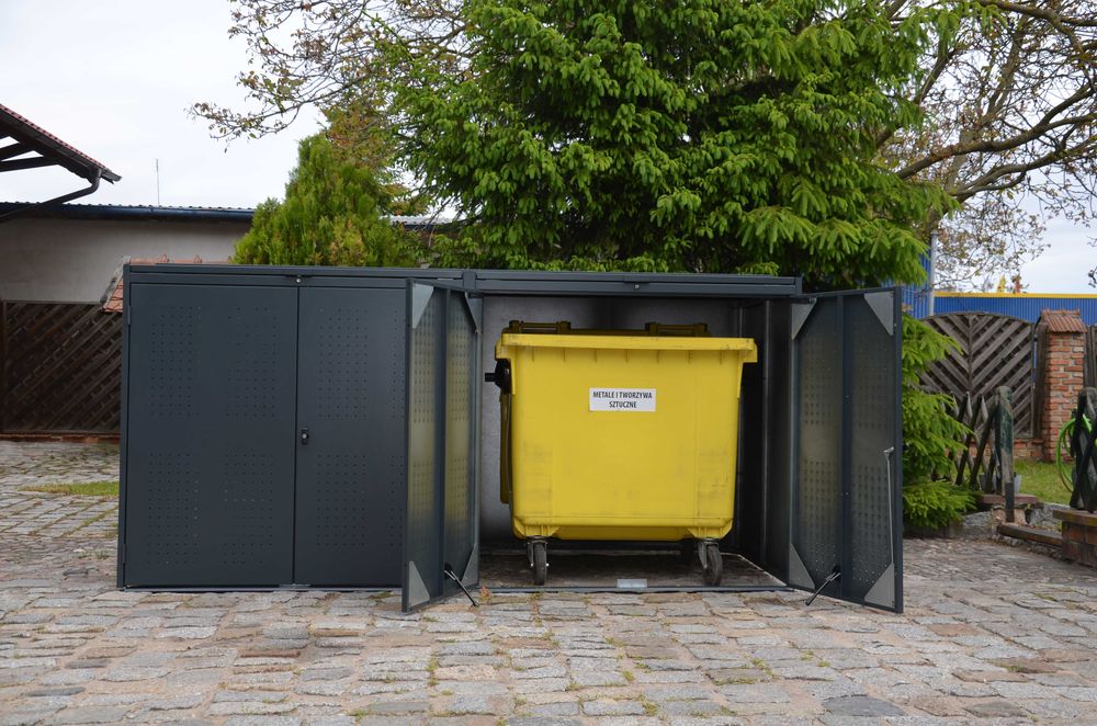 Wiata Altana Śmietnikowa Zabudowa Kontenera Kosza na odpady 660/1100 L