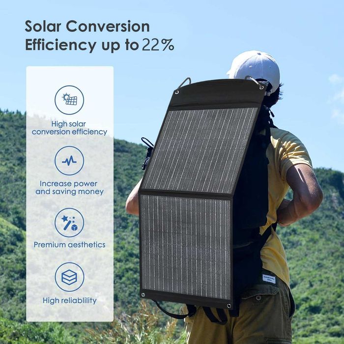 ••• Сонячна панель складна 60W ETFE, для повербанків, рацій, смартфонів | Солнечная батарея, Солнечная Панель USB, Электрогенератор Солнечный