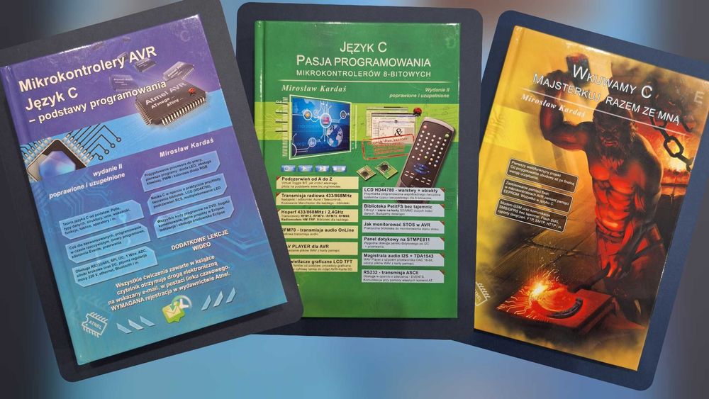 ATNEL Mirosław Kardaś komplet Bluebook Greenbook Yellowbook AVR stan ideał