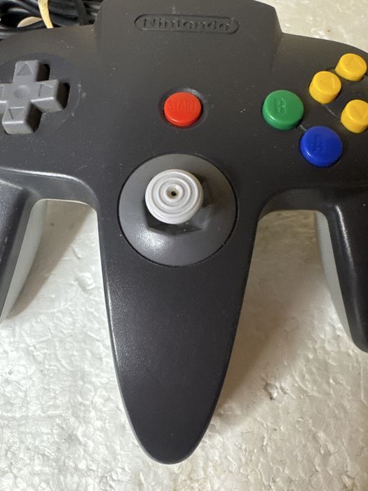 Oryginalny Kontroler pad do Nintendo 64 N64 - NUS-005 - czarny szary