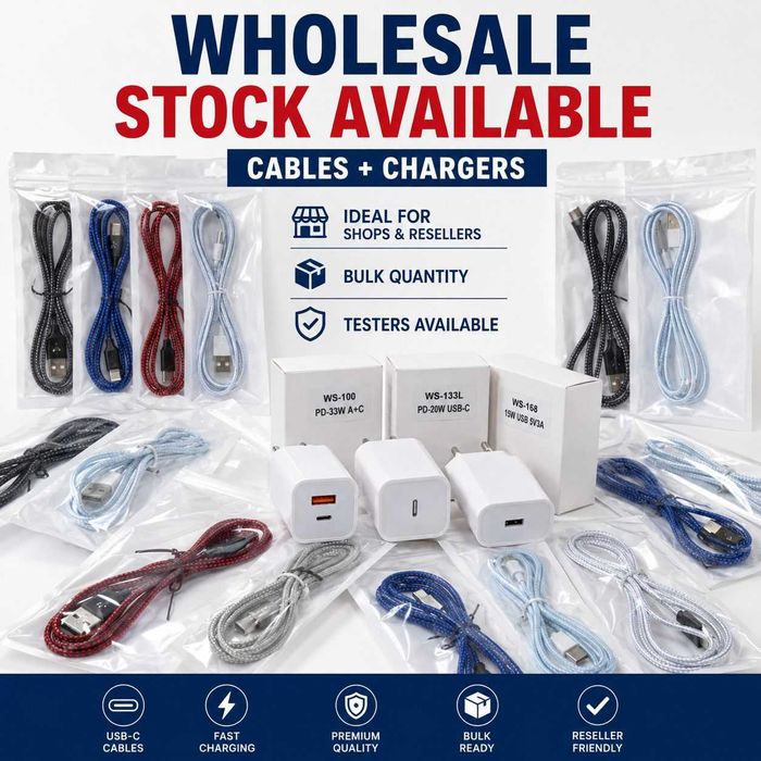 Cabos de Carregamento Trançados – Venda em Lote (WS-100, WS-133L, WS-168) – Lisboa