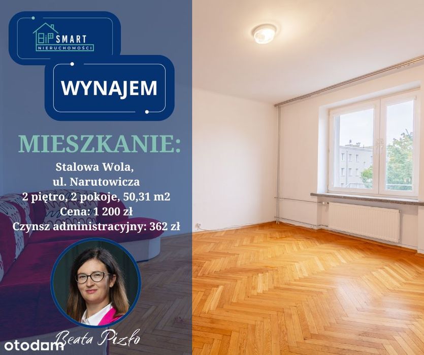 Mieszkanie – 2 pokoje, 50,31 m², ul. Narutowicza, Stalowa Wola