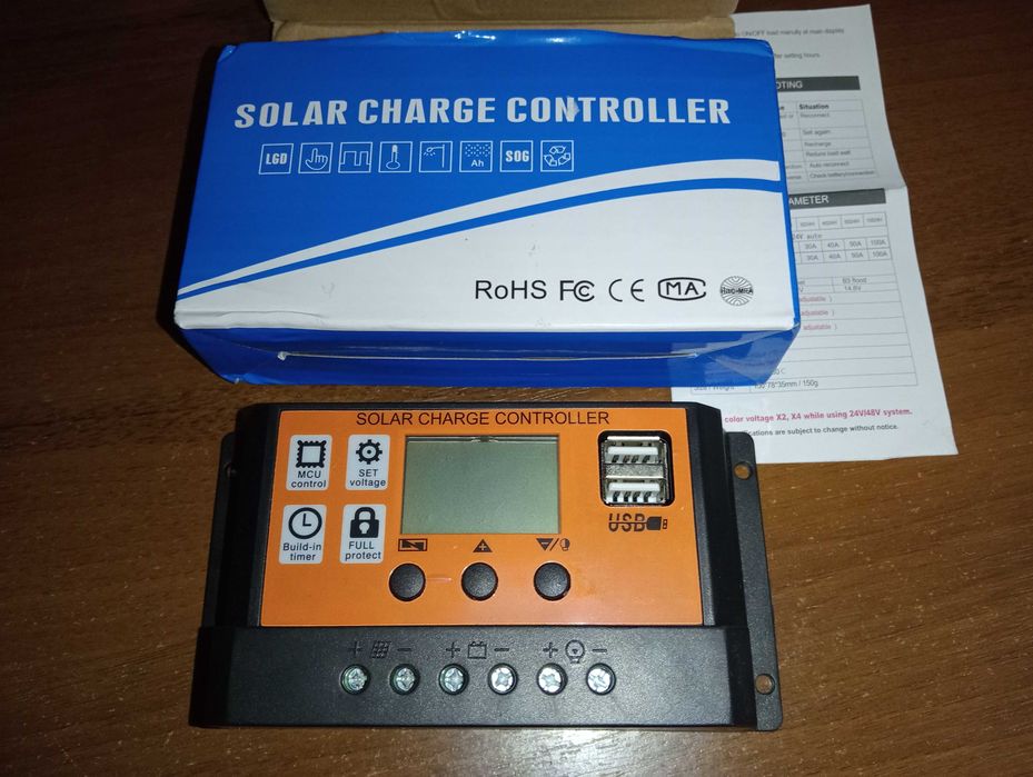 Контролер 60А  12 В/24 В