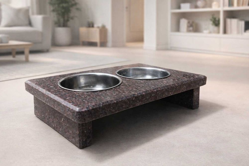 Підставки з мисками з граніту  для котів та собак