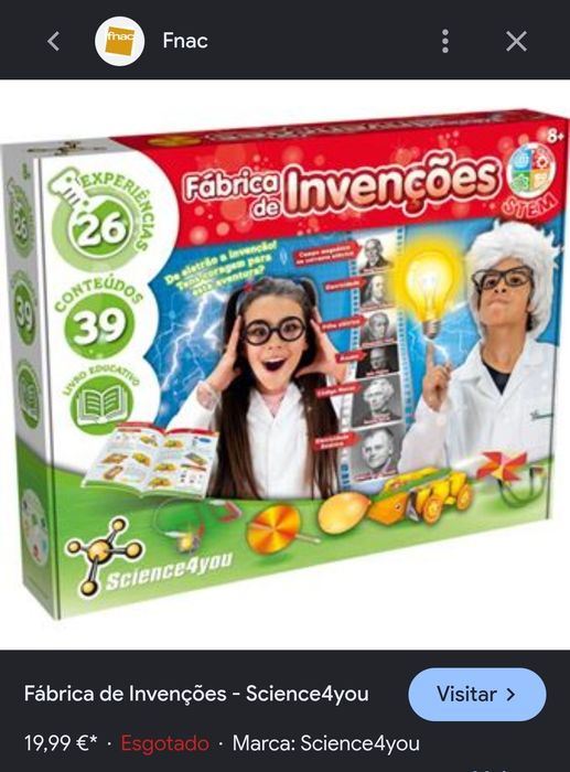 Fábrica de invenções Science4you 8+