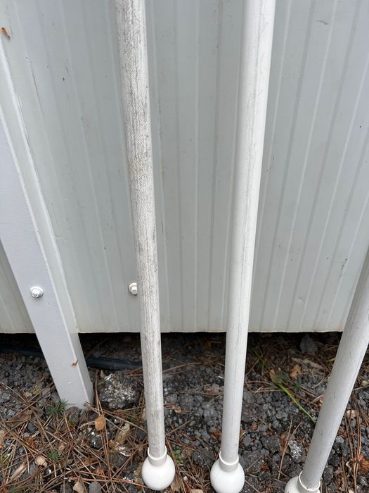 Varão branco para cortinados