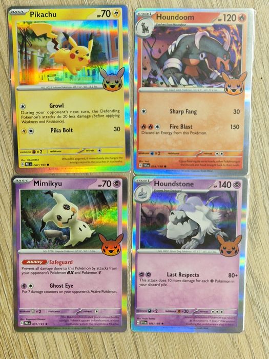 pokemon miscut misalignment trick or trade error 4 karty holo
