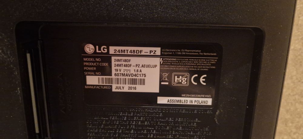 Televisor LG e Sony