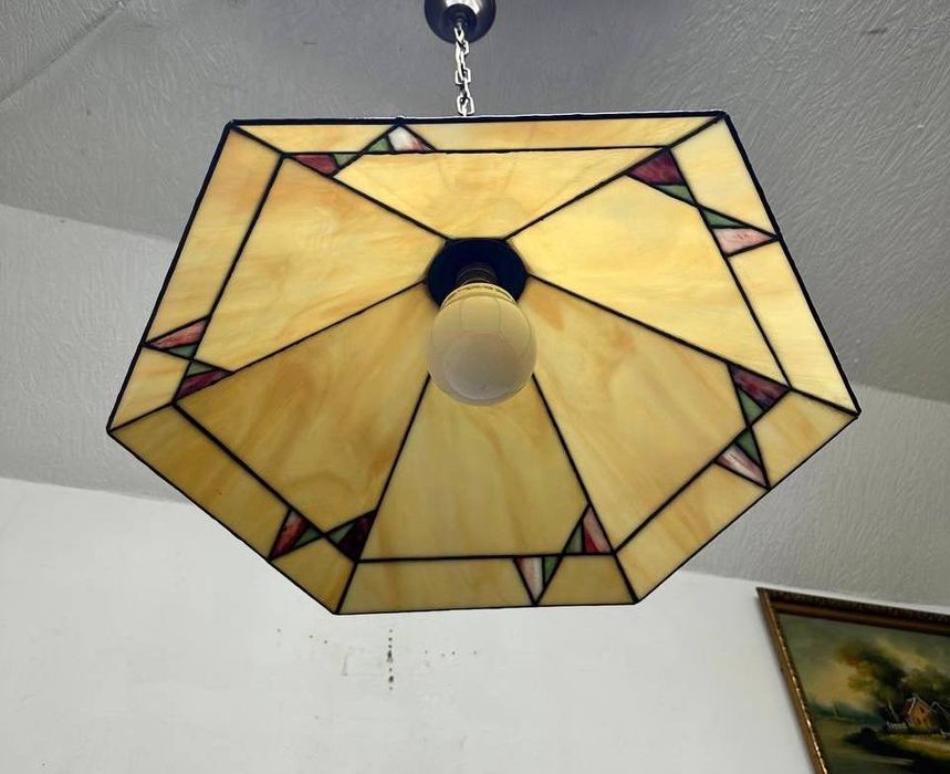 Люстра в стилі Тіффані світильник підвісний вітраж 7602