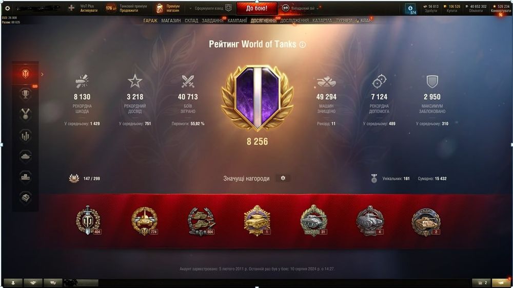 Продам EU аккаунт WOT