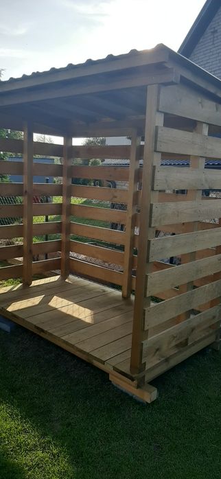 Drewutnia na drewno kominkowe pojemna ok.5m3