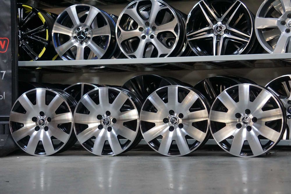 Alufelgi oryginał Skoda 5x112 7Jx17 et37 cb57,1mm czarny i cnc