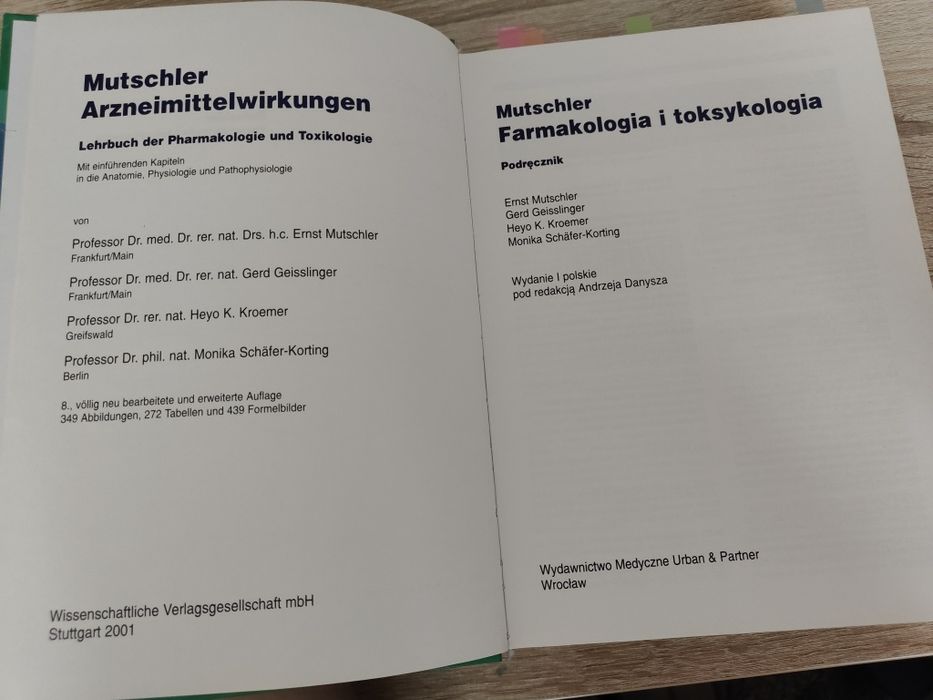 Farmakologia i Toksykologia Mutschler  Podręcznik