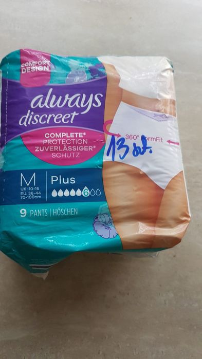 5 paczek Pieluchomajtki damskie