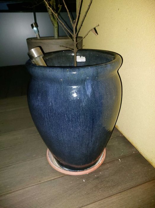 Donica balkonowa szkliwiona