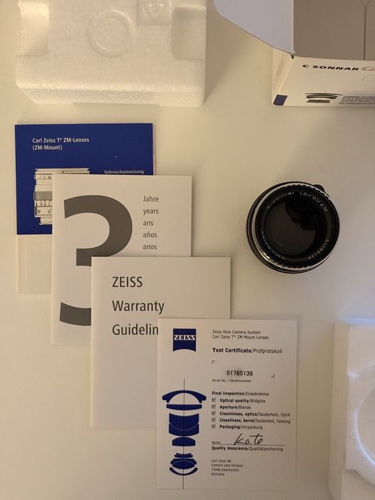 Zeiss 50mm Sonnar ZM