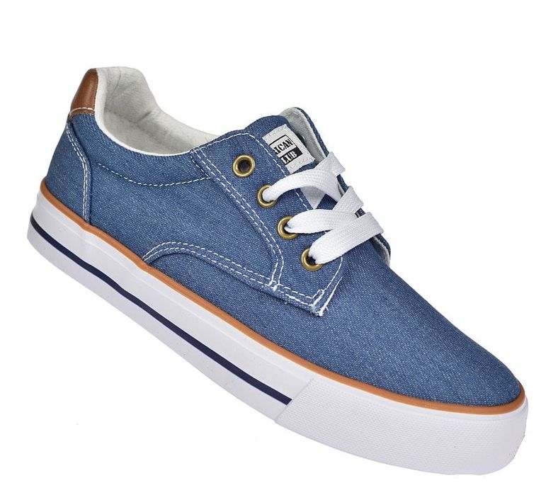 Trampki jeansowe LH124 sneakersy tenisówki lekkie rozmiar: 39