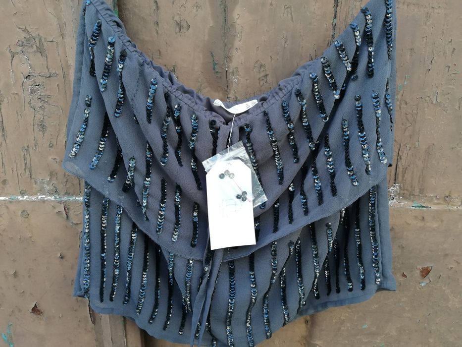 Top CaiCai Lefties Lantejoulas