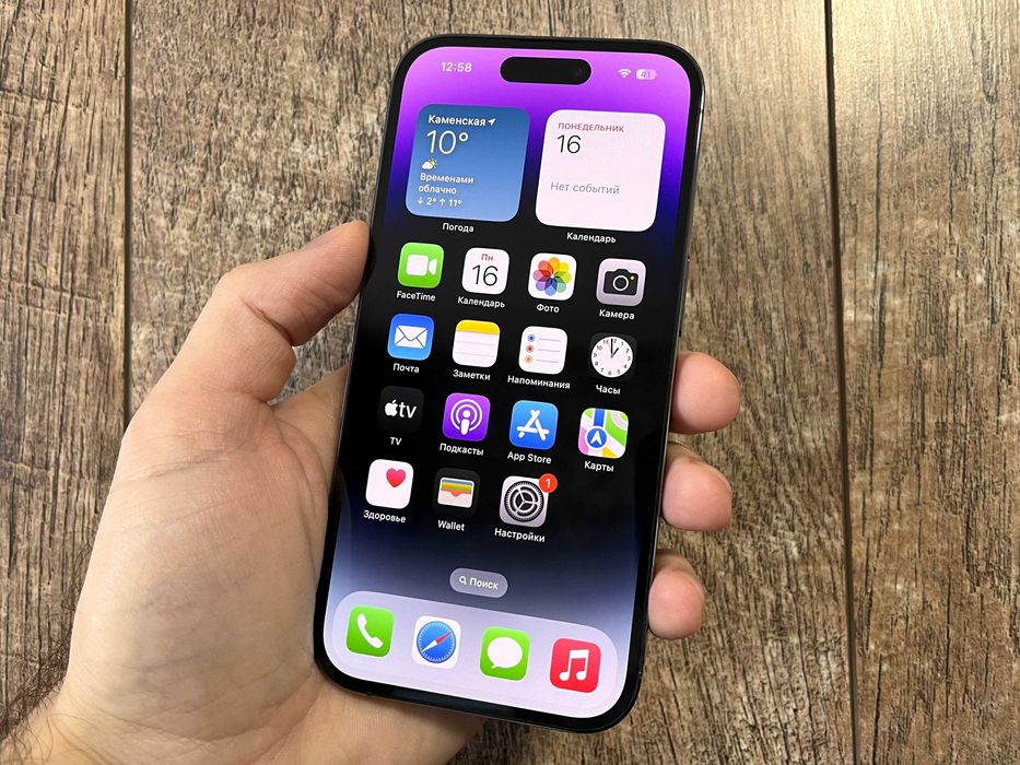 iPhone 14 Pro 128GB Deep Purple Neverlock идеальное состояние 100% АКБ