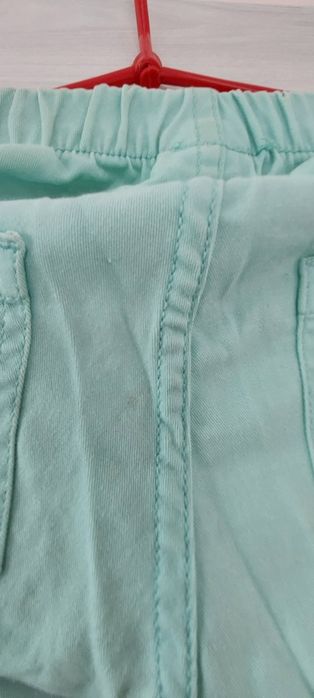 Spodnie rurki leginsy legginsy miętowe pieces  jeansowe S