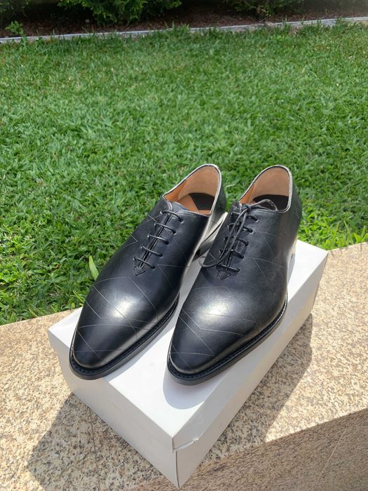 Sapatos de homem pretos em pele - Novos - Tamanho 45