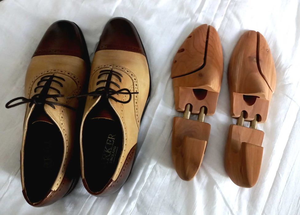 sapatos de homem em couro