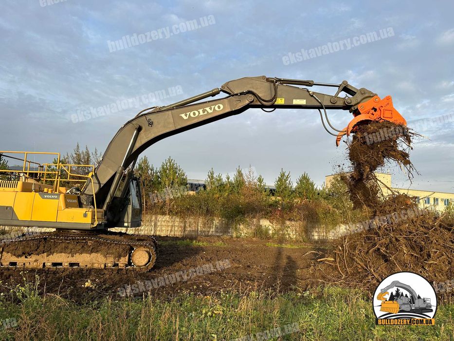 Викорчовувач пнів та дерев.Розліснення полів.Очищення траншей від пнів