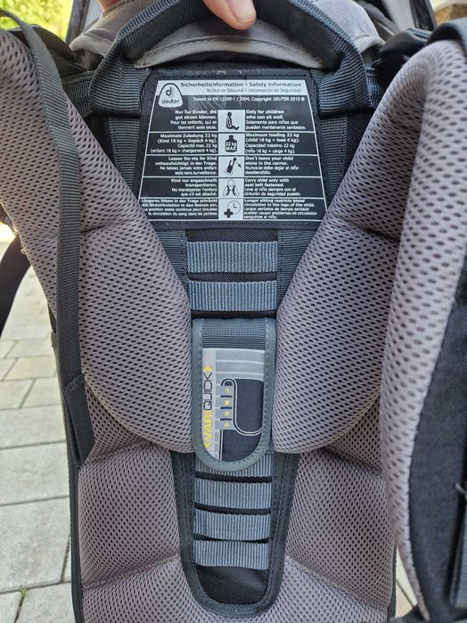 Nosidełko turystyczne Deuter Kid Comfort stan bardzo dobry
