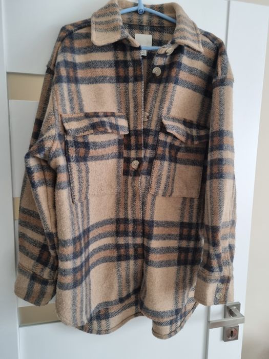 Kurtka katana koszulowa flanelowa H&M S