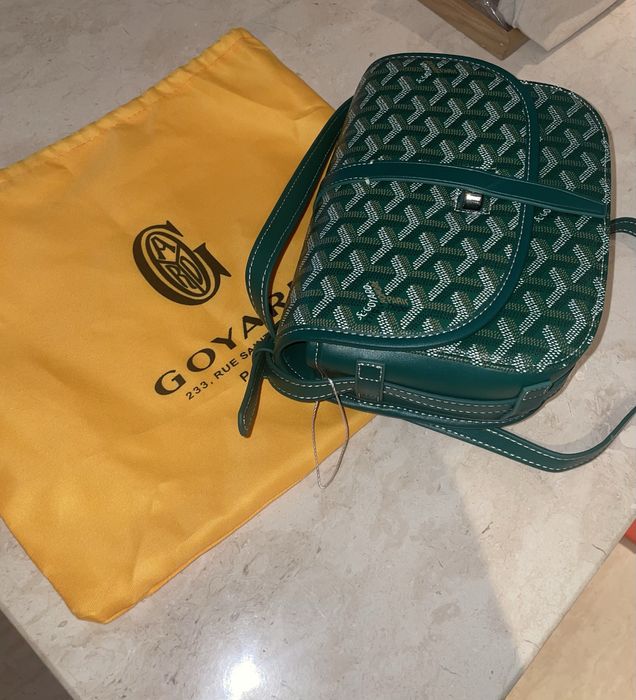 Bolsa verde de tiracolo