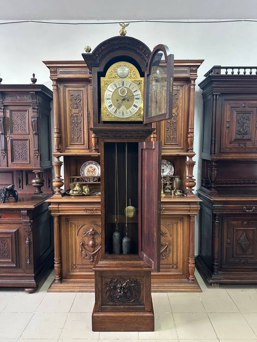 Антикварний підлоговий годинник напольные часы 7542